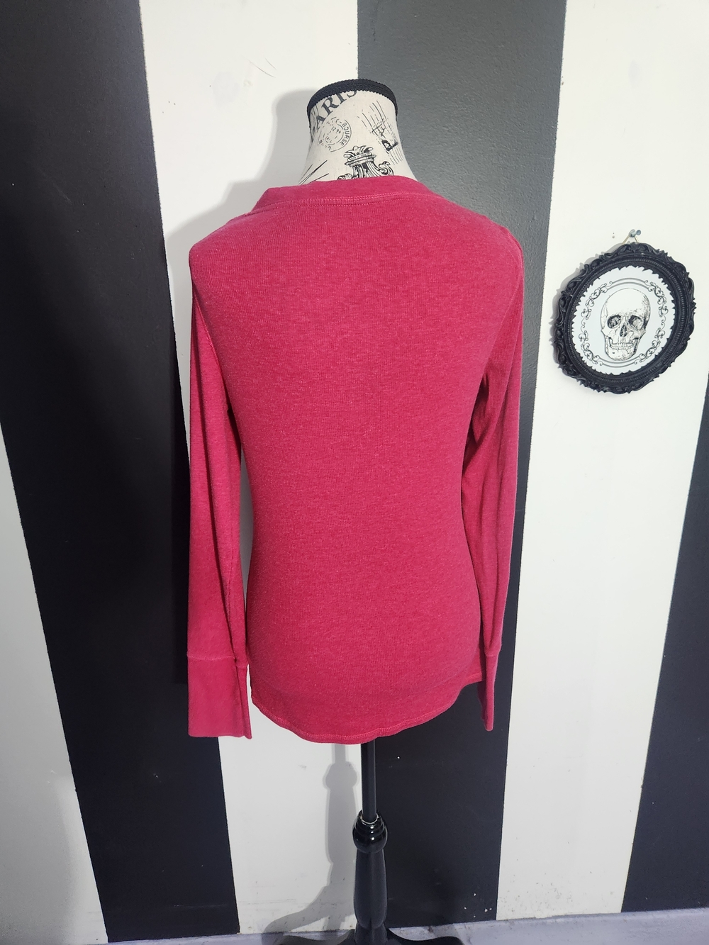 Aeropostale Pink Henley Long-Sleeve Top - Picture 3 of 4